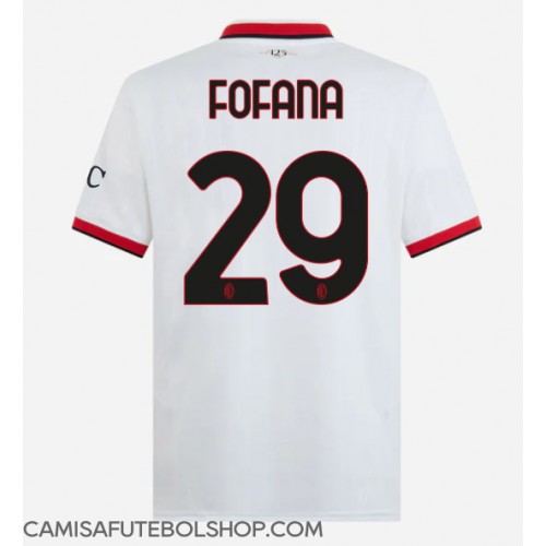 Camisa de time de futebol AC Milan Youssouf Fofana #29 Replicas 2º Equipamento 2024-25 Manga Curta